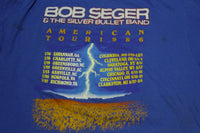 Bob Seger 1986 Vintage American Thunder Storm Vintage Tour T-Shirt