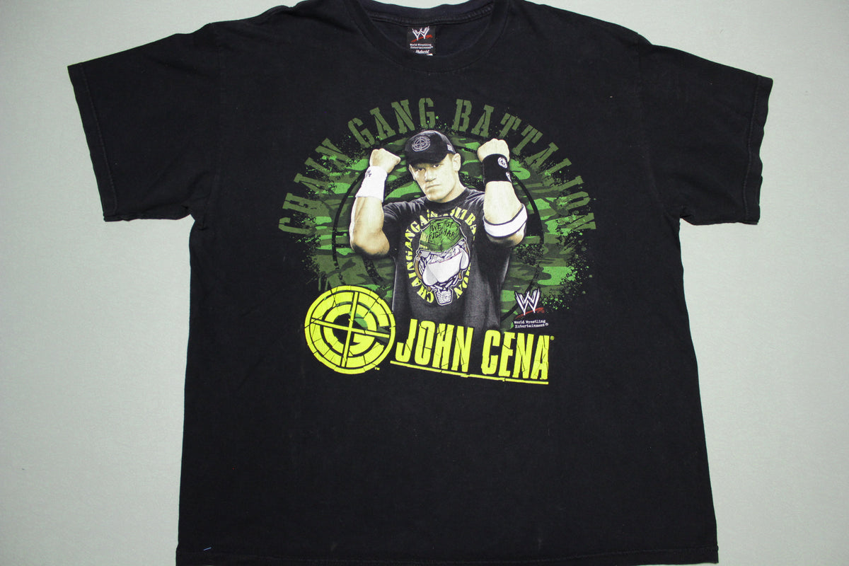 John Cena 2007 WWE Chain Gang Battalion Wrestling T-Shirt