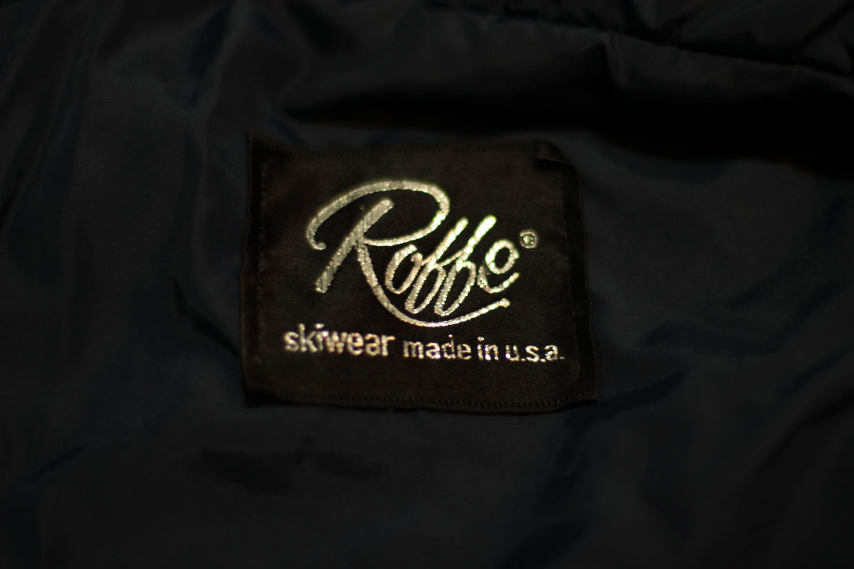 1980's Vintage Roffe Ski Jacket. Puffy Ski Wear Made In USA