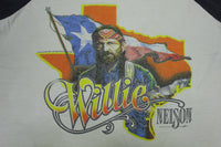 Willie Nelson Vintage 1984 Raglan 80's Texas Screen Stars DGS Marketing T-Shirt