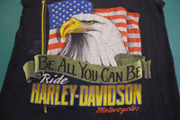 Harley Davidson 90's Be All You Can Be Ride Motorcycle Muscle Shirt