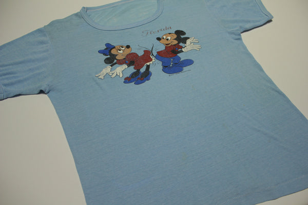Mickey & Minnie Mouse Vintage 70's Florida Walt Disney Productions Original T-Shirt