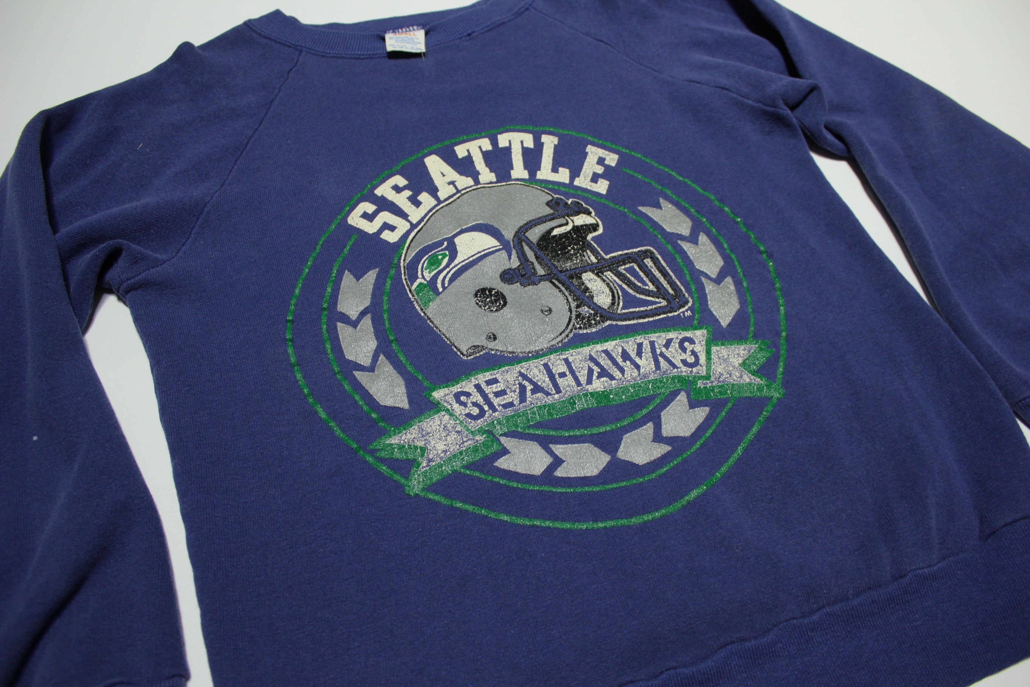 Seattle Seahawks Vintage 80 s Champion Made in USA Crewneck