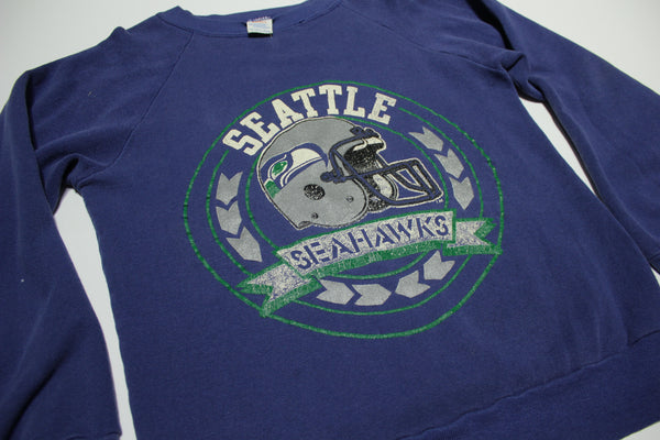 Seattle Seahawks Vintage 80's Champion Made in USA Crewneck Sweatshirt