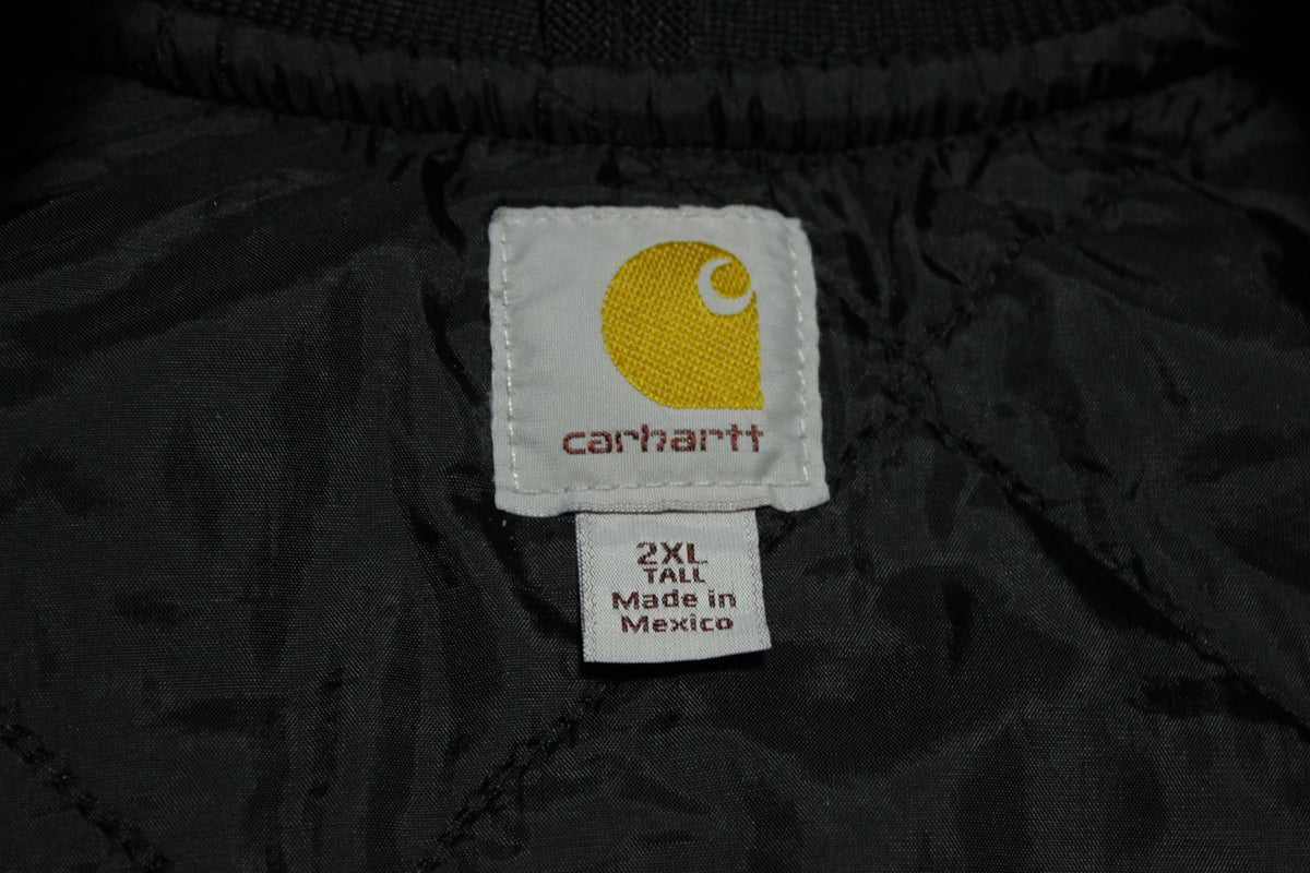Carhartt V02 DKB Chocolate Dark Brown Quilt Lined Arctic Work Vest Jacket