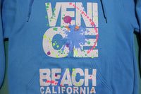 Venice Beach California Graffiti Paint Splatter 80's 90's Vintage Hoodie Sweatshirt