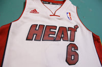 Lebron James Miami Heat #6 White Jersey Youth Size