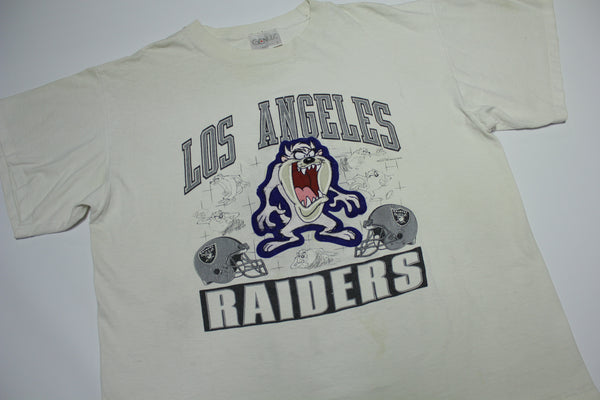 Los Angeles Raiders Vintage 1993 TAZ 90's Made in USA Single Stitch T-Shirt