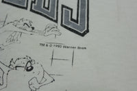 Los Angeles Raiders Vintage 1993 TAZ 90's Made in USA Single Stitch T-Shirt