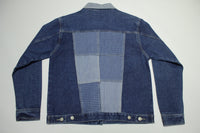 Bill Blass Plaid Patchwork Vintage 90's Denim Jean Jacket