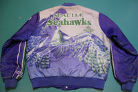 Seattle Seahawks Space Needle Fanimation Chalk Line USA Made 80's Jacket RARE