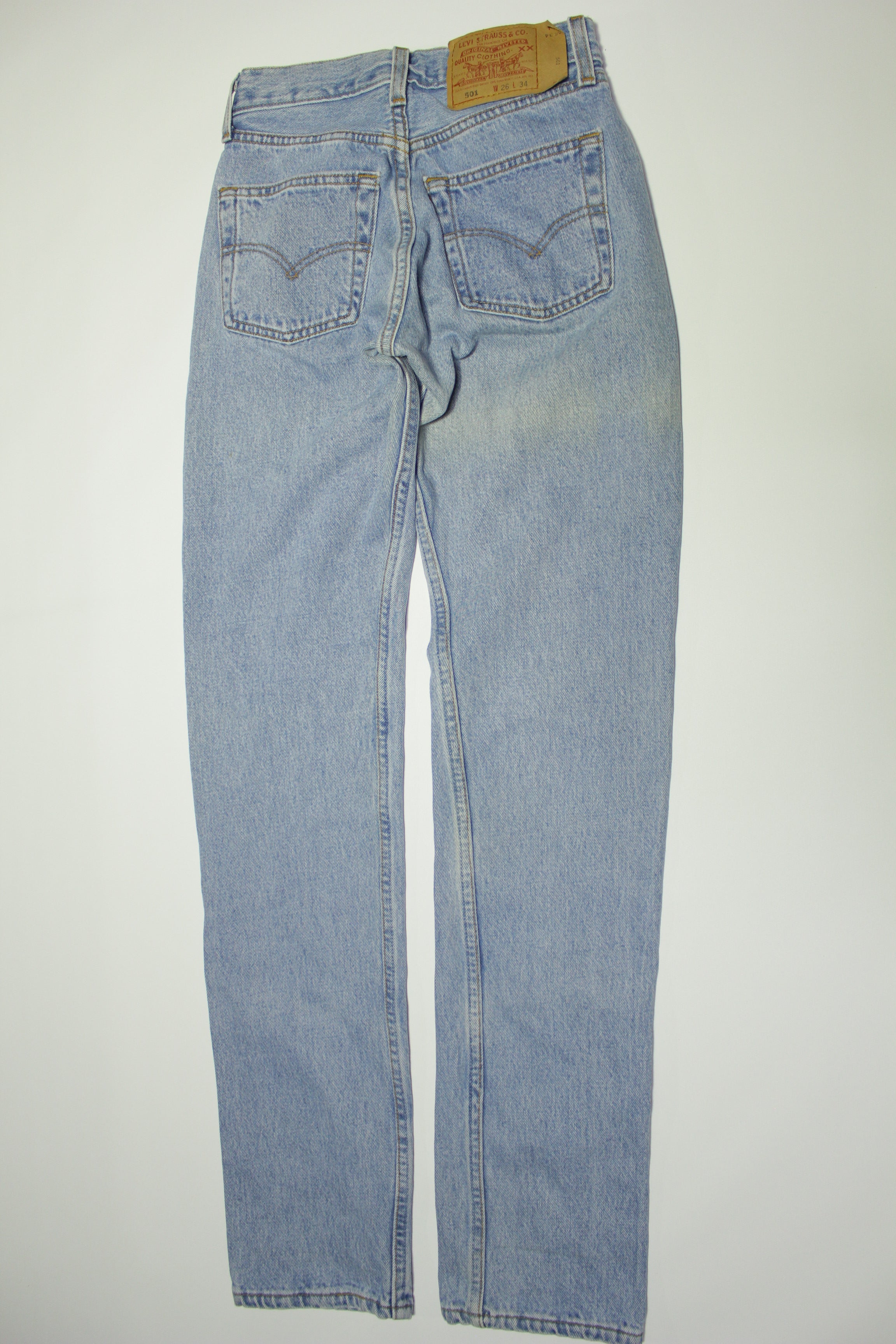 Levis 501 Button Fly Vintage 90's Denim Grunge Punk Blue Jeans –  thefuzzyfelt