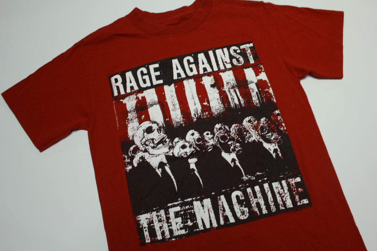 Rage Against The Machine Skull Zombie Skeleton Suits Gas Mask T-Shirt