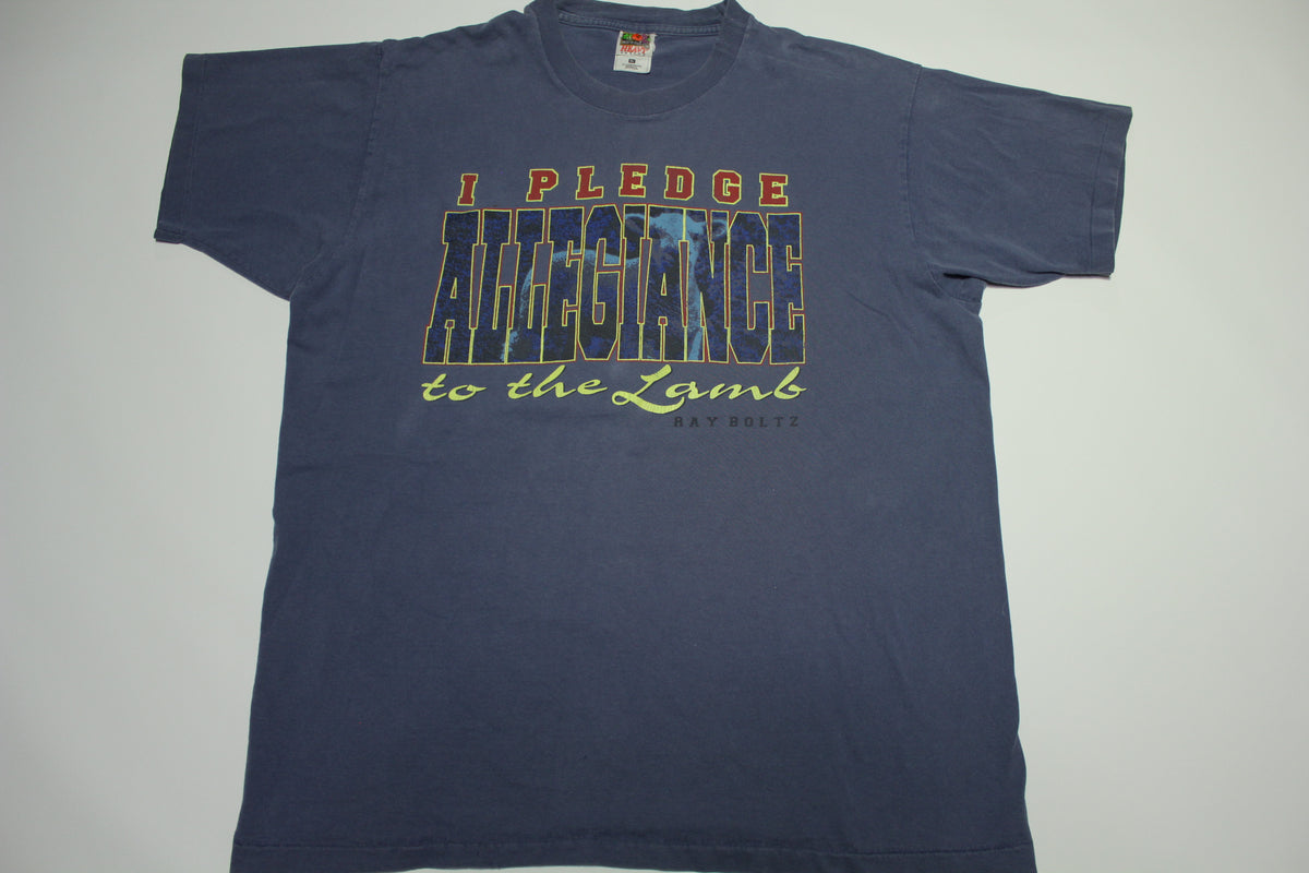 I Pledge Allegiance To The Lamb Vintage Y2K Ray Boltz Jesus FOTL T-Shirt