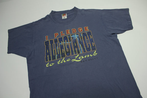 I Pledge Allegiance To The Lamb Vintage Y2K Ray Boltz Jesus FOTL T-Shirt