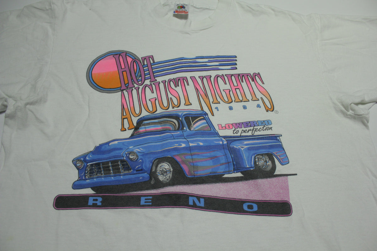 Reno Hot August Nights 1994 Lowered To Perfection Vintage 90's Classic Car Show T-Shirt