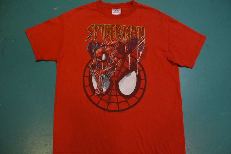 Spiderman Marvel Sparkle Glitter Eyes 2002 Vintage Movie T-Shirt ...