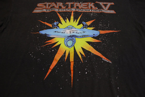 Star Trek Final Frontier 1989 USS Enterprise Single Stitch Made in USA 80s Movie T-Shirt