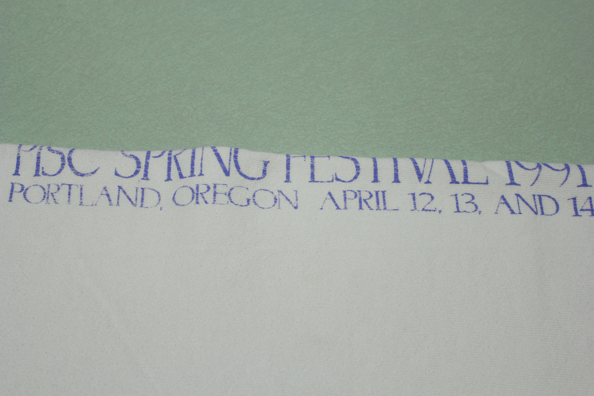 PISC 1991 Spring Festival Portland Oregon Vintage 90's Crewneck Sweatshirt