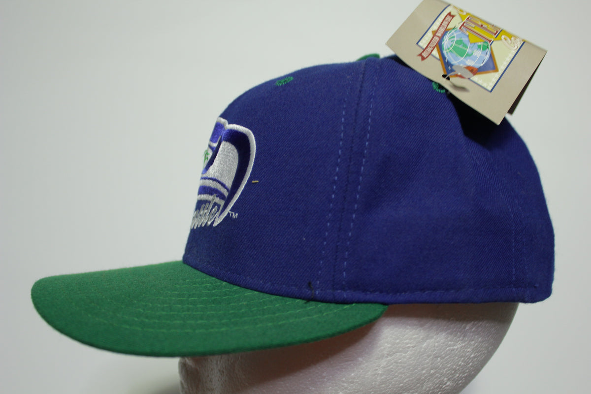 Seattle Seahawks New Era Classic Team Collection Vintage 90's Trucker Snapback Adjustable Hat