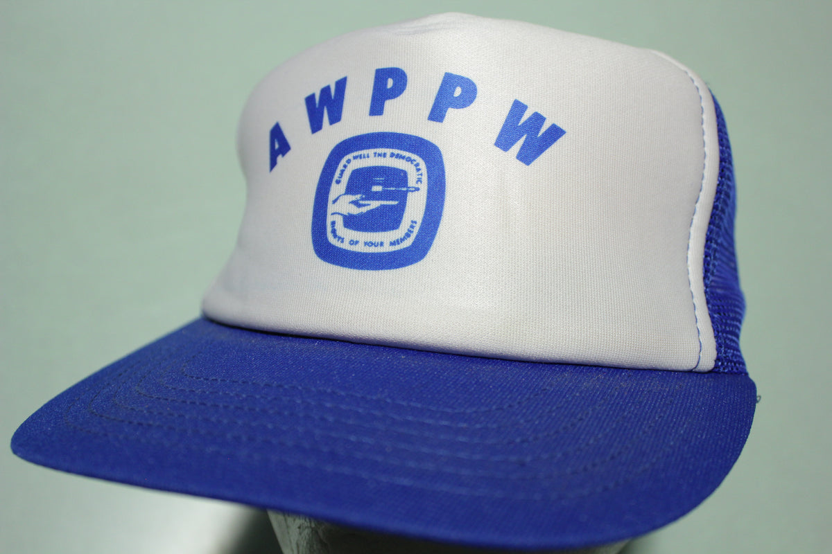 Awppw Logo AWPPW Vintage 80's Adjustable Back Snapback Hat – The Fuzzy Felt