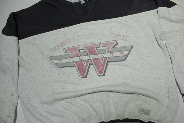 Washington State Cougars WSU Vintage 90's Collegiate Distressed Sweatshirt