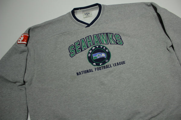Seattle Seahawks Sweatshirt Shirt Jumper Pullover NFL AFC Vintage 90s Y2K Lee Sport