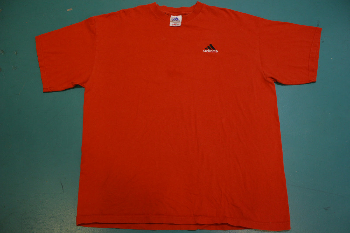 Adidas 90's Made in USA Essential Red Tri-Bar Vintage T-Shirt