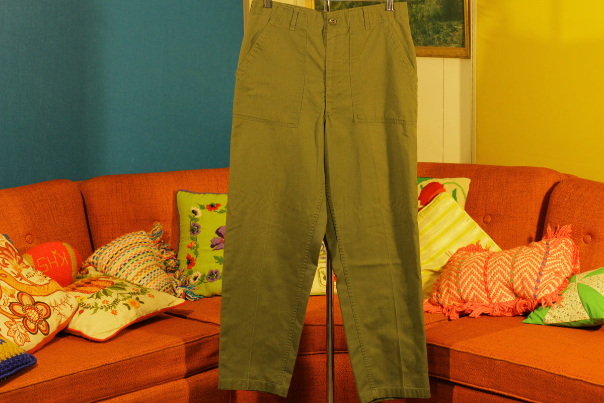 1979 Military Issue OG-507 DLA100 Utility Pants, Fatigues,