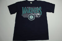 Seattle Mariners 1993 Vintage Logo 7 Giant Back Hit Made in USA T-Shirt