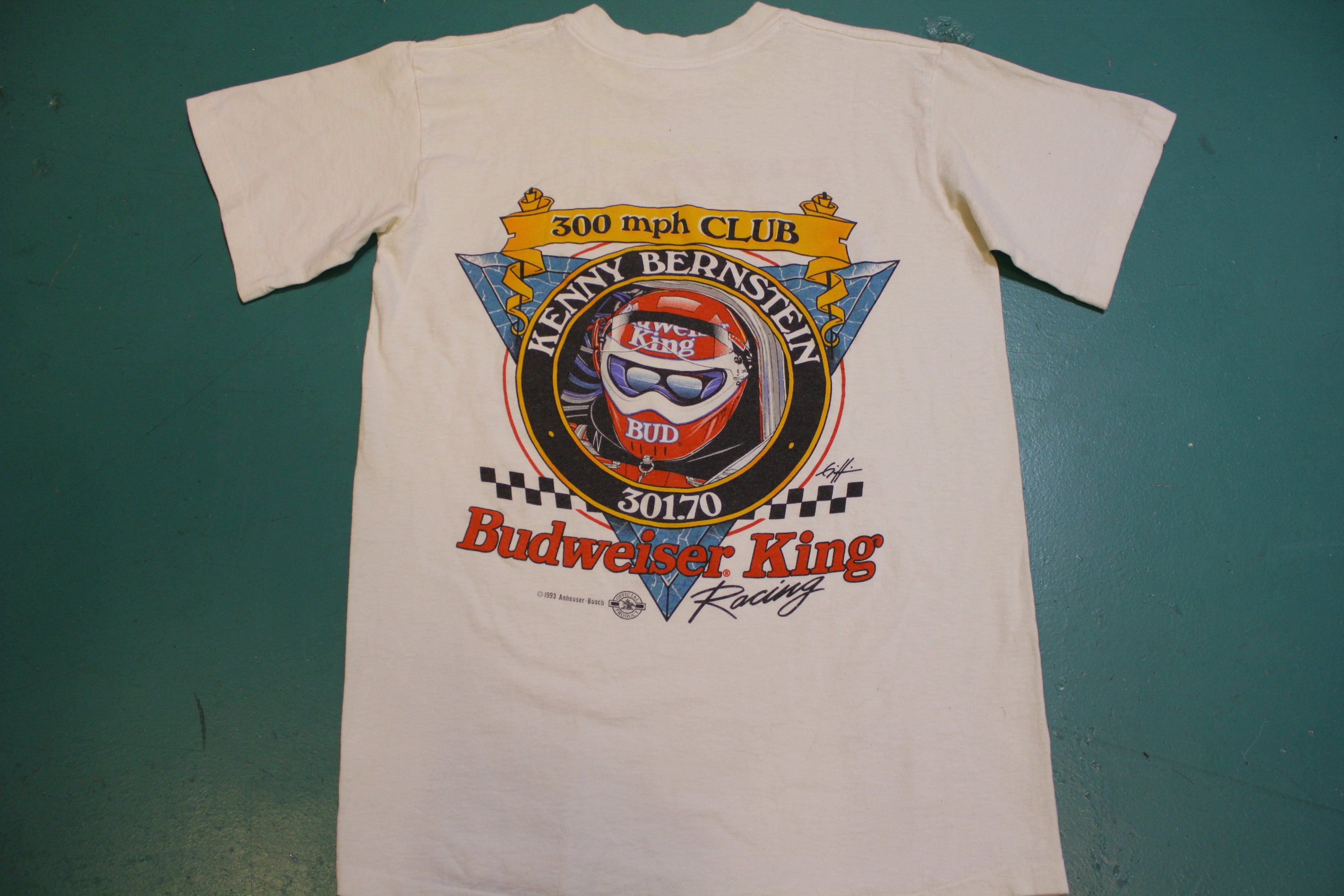 Kenny Bernstein Budweiser King of Speed 1993 Vintage Single Stitch