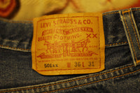 90s Levis 501 Button Fly Jeans. Vintage, Made in USA 501xx 34x27