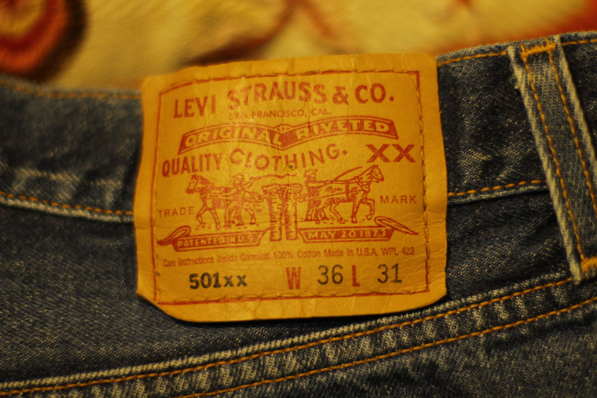 90s Levis 501 Button Fly Jeans. Vintage, Made in USA 501xx 34x27 ...