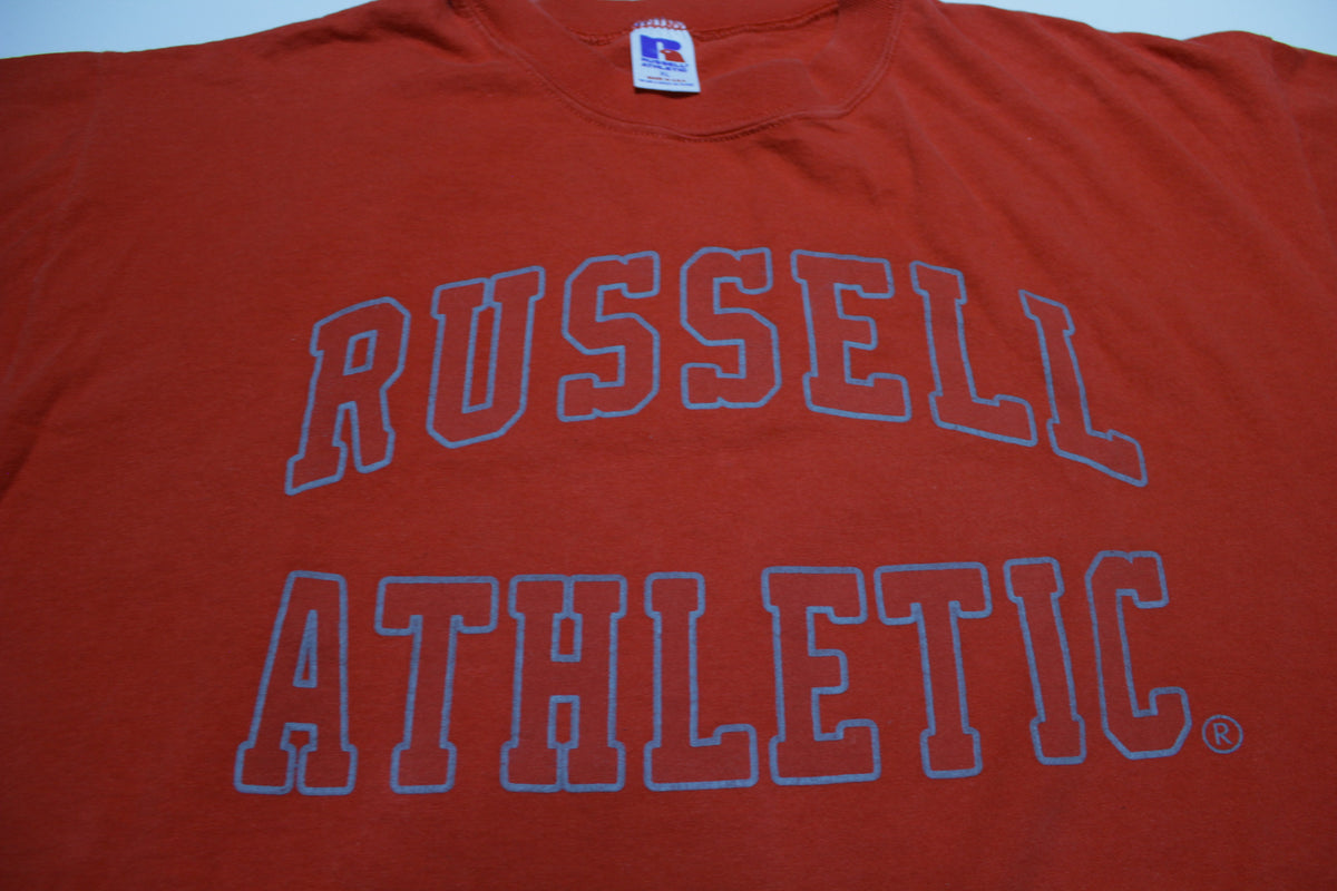 Russell Athletic Vintage 90's Made in USA Big Spellout Single Stitch T-Shirt
