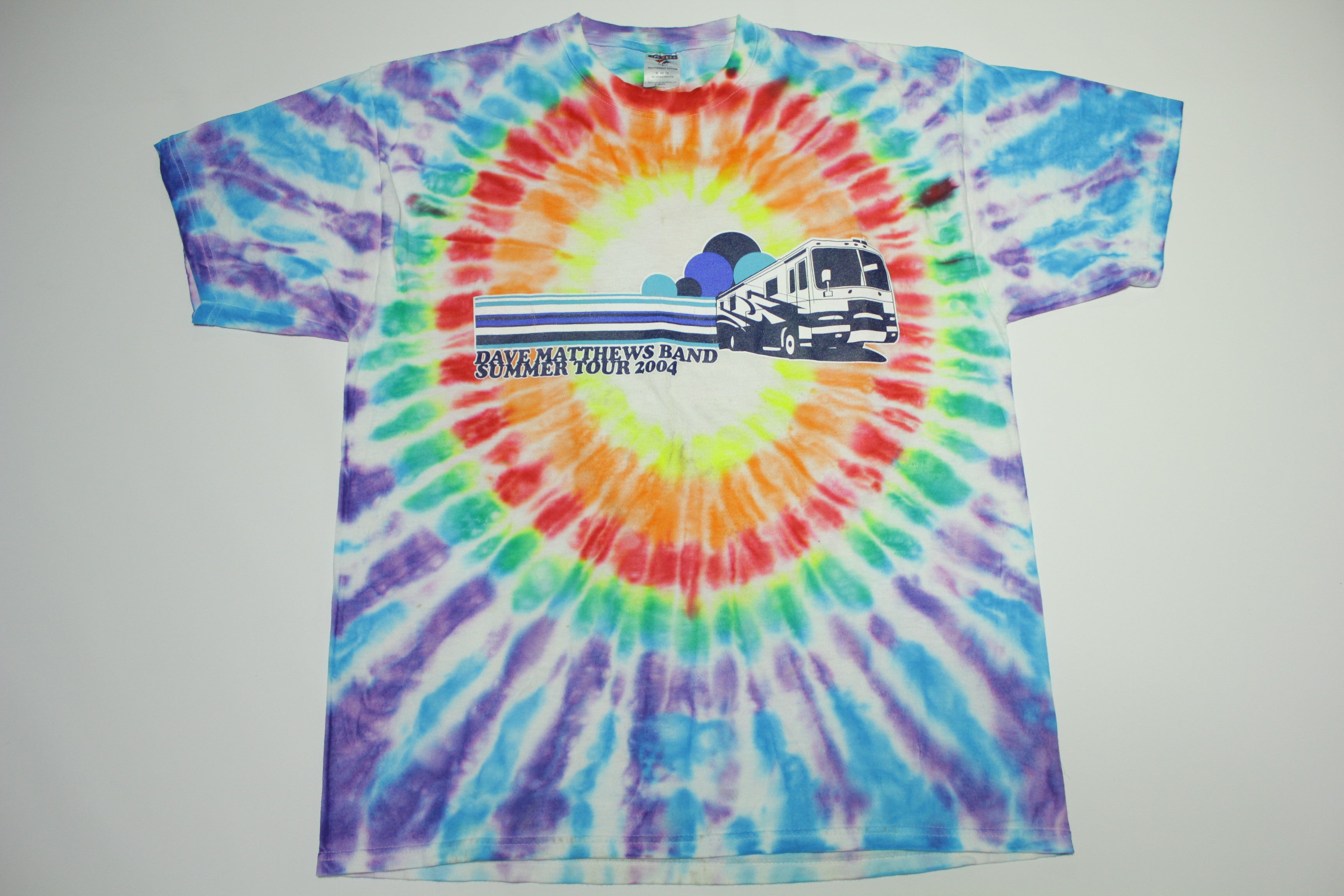 Rare Vintage Dave Matthews shops Band 1997 World Tour Tie Dye Tee Shirt