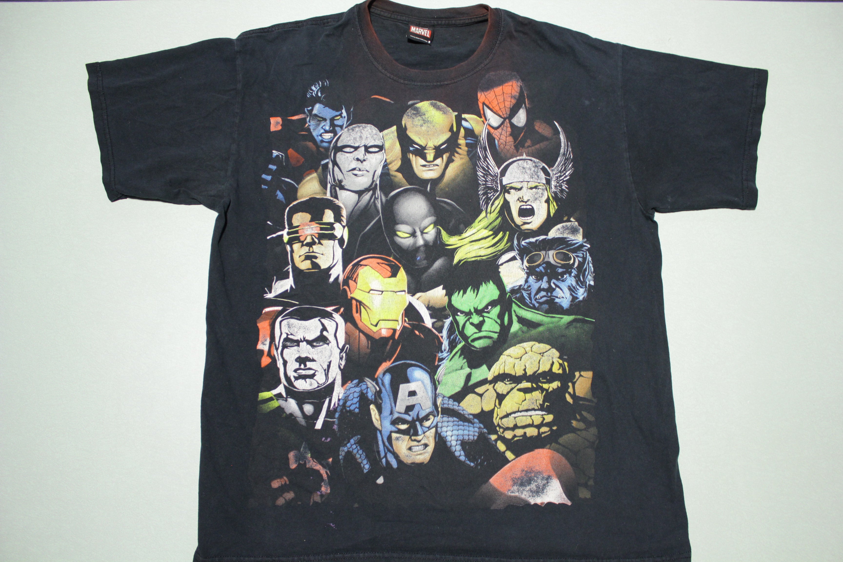 Vintage marvel mad top engine t-shirt