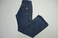 Carhartt B460 DVB Denim Blue Paint Splattered Work Jeans