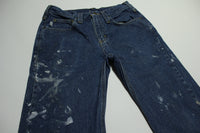 Carhartt B460 DVB Denim Blue Paint Splattered Work Jeans