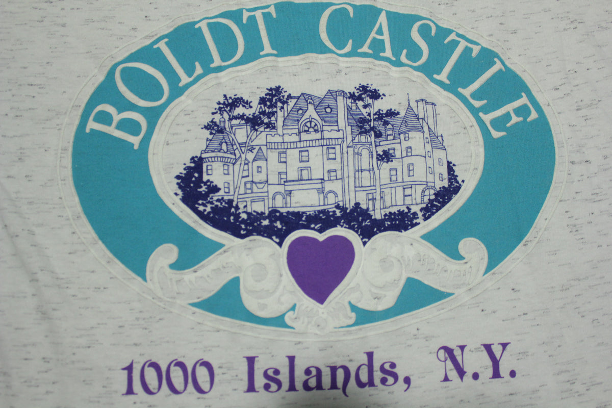 Boldt Castle 1000 Islands NY Multi Color Vintage 90's Made in USA Single Stitch T-Shirt
