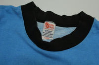 Florida Multi Color Band Palm Beach Vintage 80's Textile Prints Tourist T-Shirt