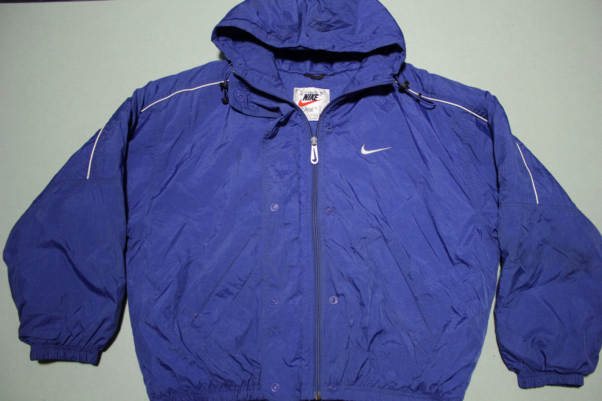 Nike 90s Hooded Parka Off Center Embroidered Swoosh Jacket