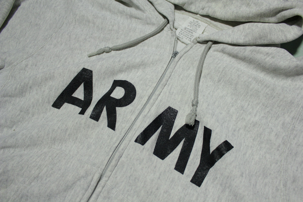 Army 1991 Physical Fitness Big Spellout Lettering Hoodie Sweatshirt