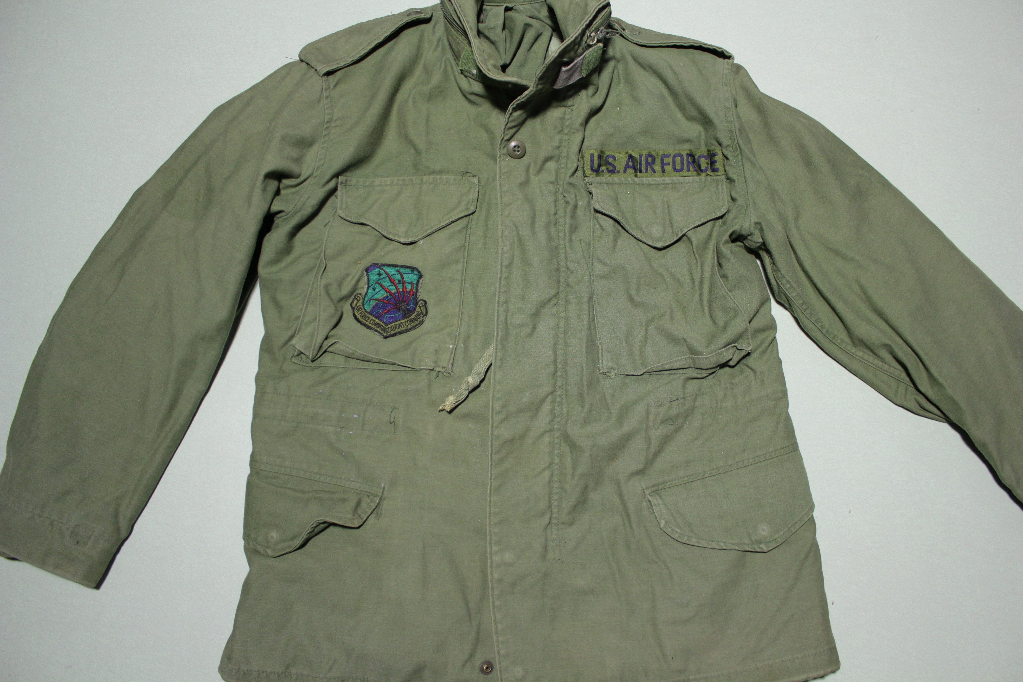 US Army Military M65 Cold Weather Field Jacket Og107 Small Short S