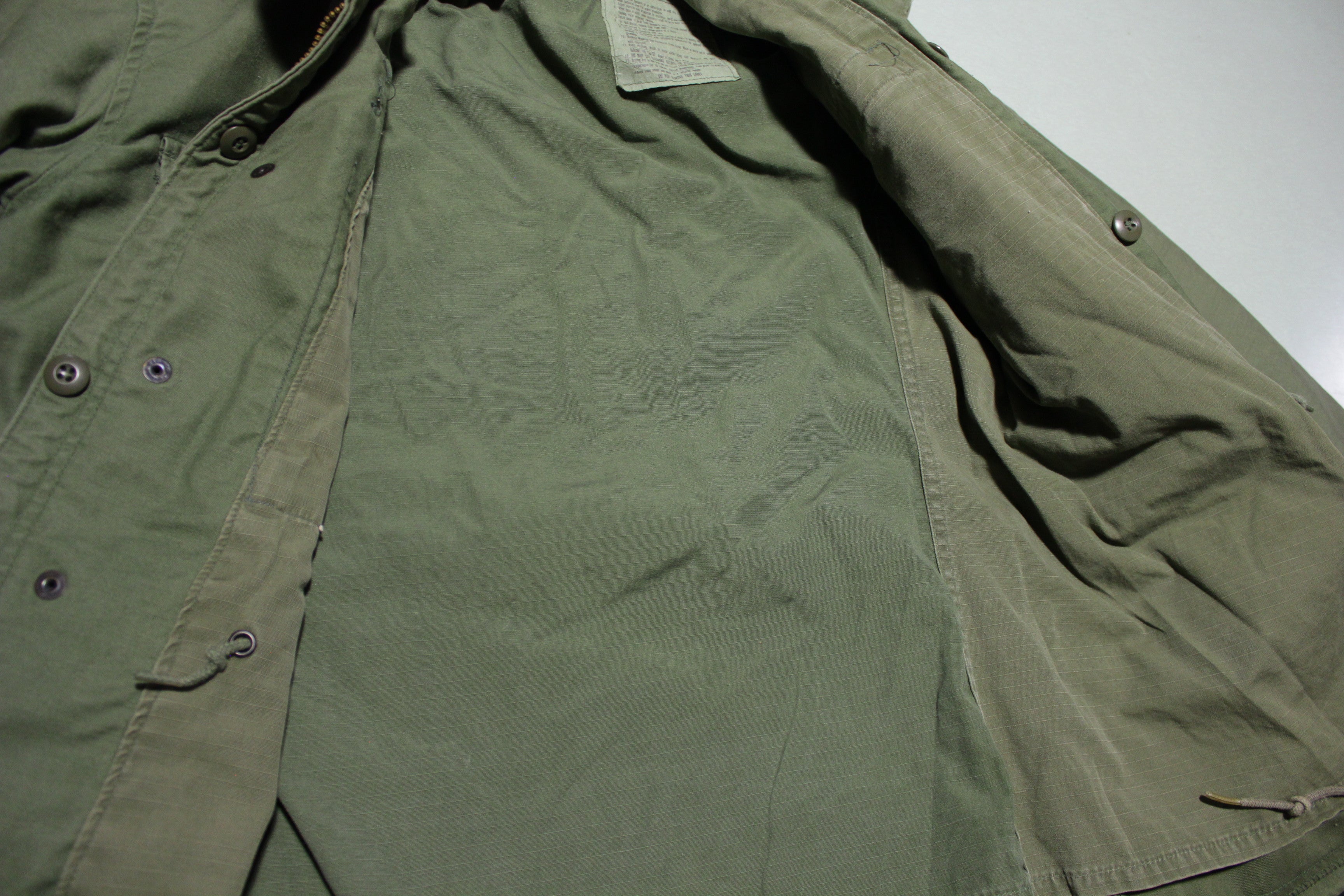US Army Military M65 Cold Weather Field Jacket Og107 Small Short
