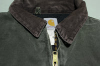 Carhartt J14 MOS Lined Duck Canvas Cowboy Collar Jacket Santa Fe Workwear Coat