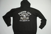 Harley Davidson HD Los Angeles Vintage 1982 Harbor City Cali 80's Hoodie Sweatshirt