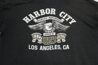 Harley Davidson HD Los Angeles Vintage 1982 Harbor City Cali 80's Hoodie Sweatshirt