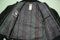 Carhartt J01 BLK Detroit Black Duck Cotton Blanket Lined Jacket 48 Regular L USA