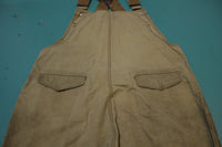 Cabelas Waxed Cotton Stonewall Upland Bibs 11oz Double Front Heavy Duty Overalls