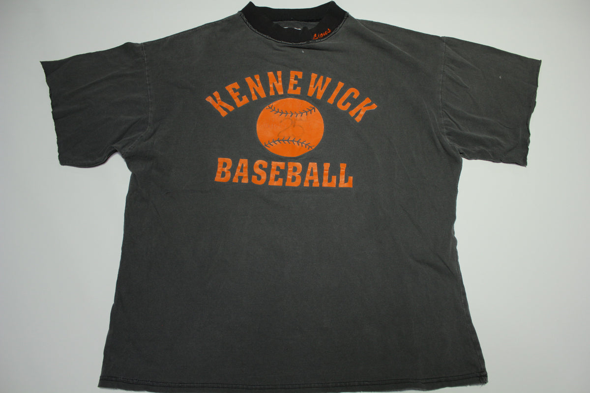 Kennewick Baseball Embroidered Collar Vintage 90's Made in USA Distressed T-Shirt